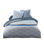 Home Linge Passion Juego de edredón Luxor - Azul y blanco