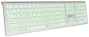 Subblim Master Teclado Inalámbrico Retroiluminado Plata y Blanco