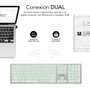 Subblim Master Teclado Inalámbrico Retroiluminado Plata y Blanco