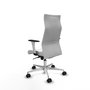 PIQUERAS Y CRESPO Sillón Albacete Blanco con Mecanismo Sincro y Base de Aluminio
