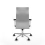 PIQUERAS Y CRESPO Sillón Albacete Blanco con Mecanismo Sincro y Base de Aluminio