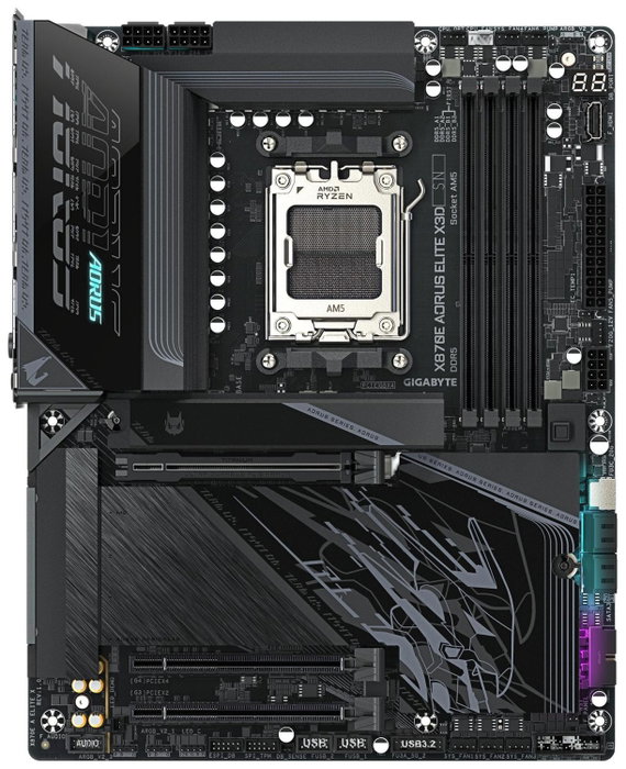 Gigabyte X870E AORUS ELITE X con socket AM5 y DDR5