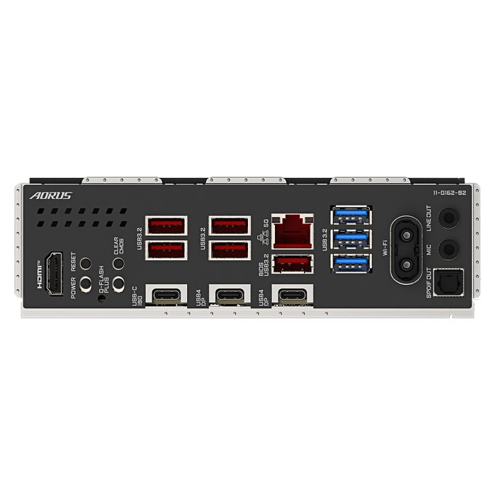 Gigabyte X870E AORUS ELITE X Placa Base AMD X870E, Socket AM5, ATX, DDR5 (hasta 9000 MHz), Wi-Fi 7, LAN 5GbE, USB4, 4x M.2, compatible con Ryzen 7000/8000/9000 Series