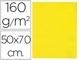 Liderpapel Fieltro 50x70 cm Amarillo 160 g/m2 para Manualidades y Uso Escolar
