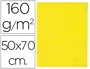 Liderpapel Fieltro 50x70 cm Amarillo 160 g/m2 para Manualidades y Uso Escolar