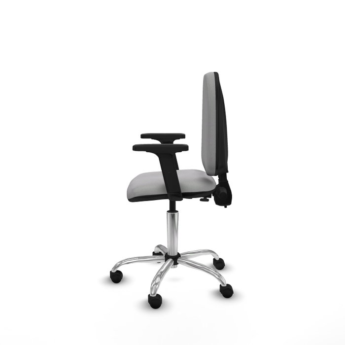 PIQUERAS Y CRESPO Silla de oficina Aýna Gris claro con mecanismo de doble maneta PIQUERAS Y CRESPO Silla de oficina Aýna Gris claro con mecanismo de doble maneta