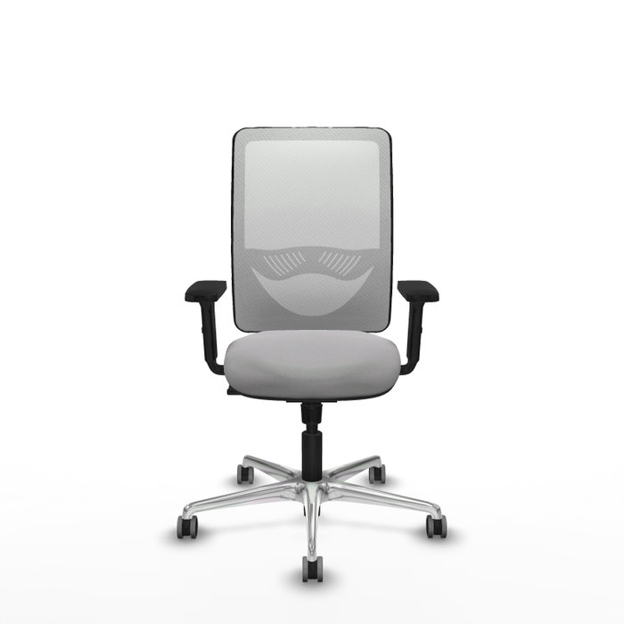 PIQUERAS Y CRESPO Silla de oficina Zulema con mecanismo Sincro, Gris claro y Blanco PIQUERAS Y CRESPO Silla de oficina Zulema con mecanismo Sincro, Gris claro y Blanco