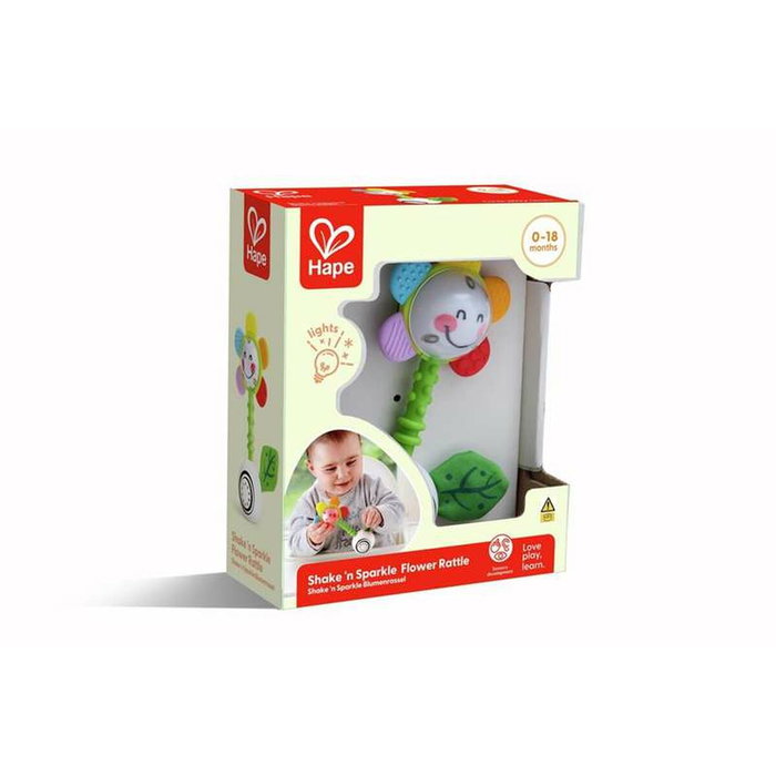 Hape Sonajero-Mordedor Flor Shake & Sparkle Rattle