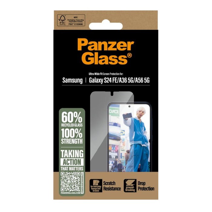 PanzerGlass Protector de Pantalla con Filtro de Privacidad para Samsung Galaxy S24 FE, A36 5G y A56 5G PanzerGlass Protector de Pantalla con Filtro de Privacidad para Samsung Galaxy S24 FE, A36 5G y A56 5G