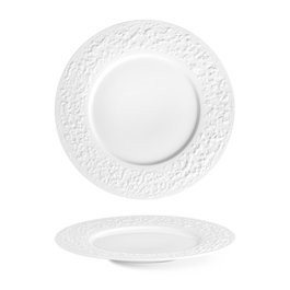 Langenthal Plato Llano de Porcelana Stone - Blanco, 27 cm (Set de 6)