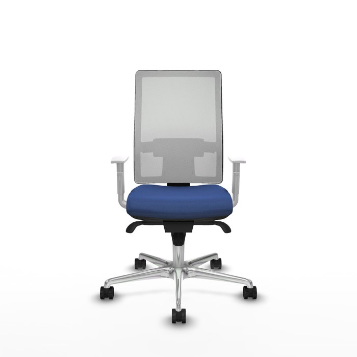 PIQUERAS Y CRESPO Silla de oficina Horna con mecanismo Sincro, Azul marino y Blanco PIQUERAS Y CRESPO Silla de oficina Horna con mecanismo Sincro, Azul marino y Blanco