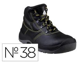 Deltaplus Botas de Seguridad Piel Crupón S1P SRC Negro Talla 38