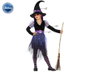 Disfraz Bruja Niña Infantil 10-12 Años con Vestido, Sombrero y Cinturón, Multicolor