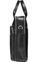 Dbramante1928 Kronborg Maletín para Portátil de 16 Pulgadas, Negro, Cuero, con Asa y Correa para Hombro, Bolsillo para Teléfono y Documentos
