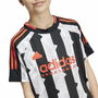 Camiseta de Manga Corta Niño Adidas Tiro Blanco Negro