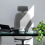 PIQUERAS Y CRESPO Silla de oficina Cilanco con mecanismo Sincro/Traslack, Rojo y Gris