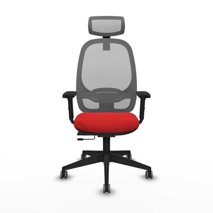 PIQUERAS Y CRESPO Silla de oficina Cilanco con mecanismo Sincro/Traslack, Rojo y Gris PIQUERAS Y CRESPO Silla de oficina Cilanco con mecanismo Sincro/Traslack, Rojo y Gris