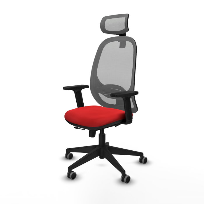 PIQUERAS Y CRESPO Silla de oficina Cilanco con mecanismo Sincro/Traslack, Rojo y Gris PIQUERAS Y CRESPO Silla de oficina Cilanco con mecanismo Sincro/Traslack, Rojo y Gris