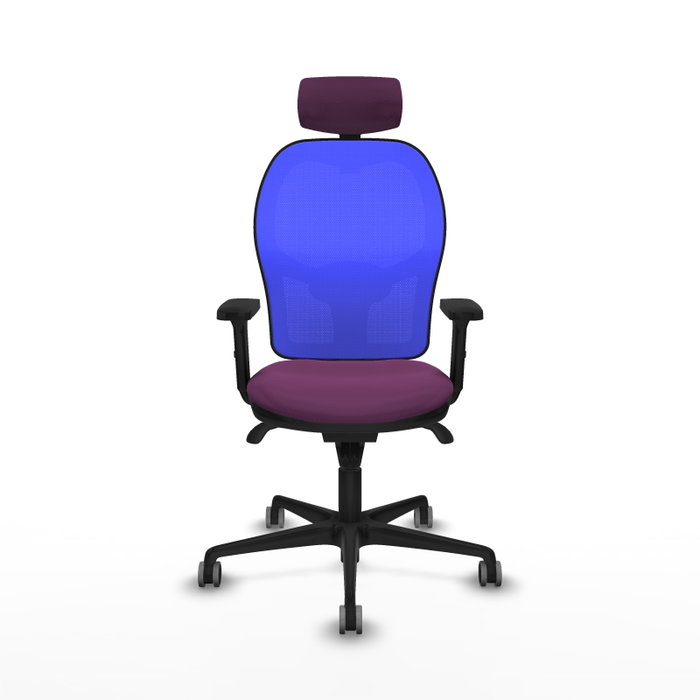 PIQUERAS Y CRESPO Silla de oficina Jorquera con mecanismo Sincro, Morado y Azul PIQUERAS Y CRESPO Silla de oficina Jorquera con mecanismo Sincro, Morado y Azul