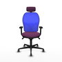 PIQUERAS Y CRESPO Silla de oficina Jorquera con mecanismo Sincro, Morado y Azul
