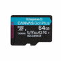Kingston Canvas Go! Plus 64 GB microSDXC A2 U3 V30 con adaptador
