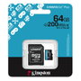 Kingston Canvas Go! Plus 64 GB microSDXC A2 U3 V30 con adaptador