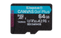 Kingston Canvas Go! Plus 64 GB microSDXC A2 U3 V30 con adaptador