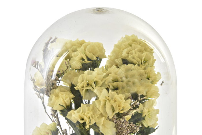 DKD Home Decor Decoración Flor Seca Cristal 8x8x13 Surtido de 2