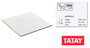 Tatay Alfombrilla de Baño Diamond 54 x 54 cm Blanco