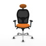 PIQUERAS Y CRESPO Silla de oficina Jorquera Naranja y Negro