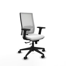 PIQUERAS Y CRESPO Silla de oficina Horna Blanca con mecanismo Sincro/Traslack