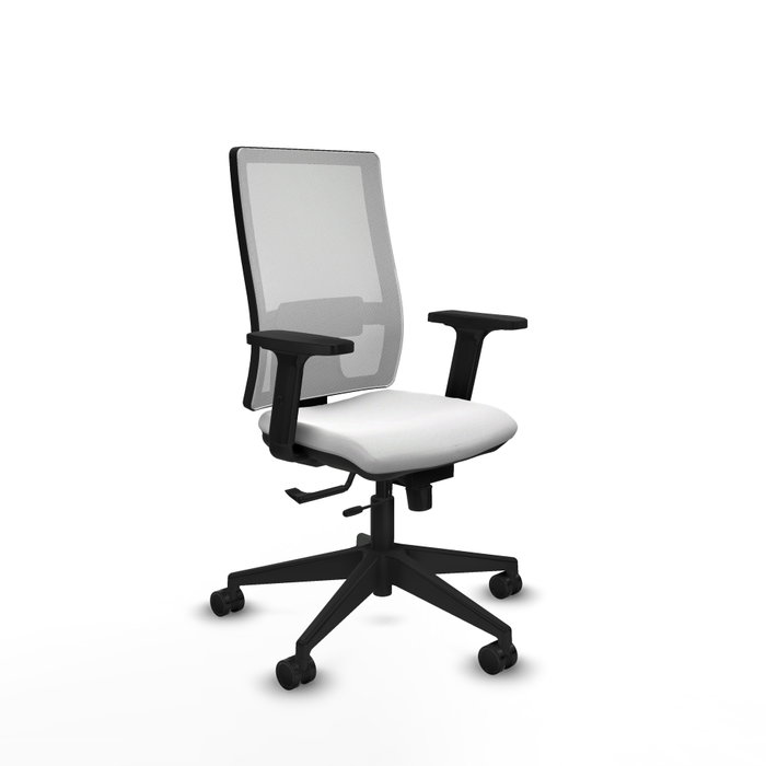 PIQUERAS Y CRESPO Silla de oficina Horna Blanca con mecanismo Sincro/Traslack PIQUERAS Y CRESPO Silla de oficina Horna Blanca con mecanismo Sincro/Traslack