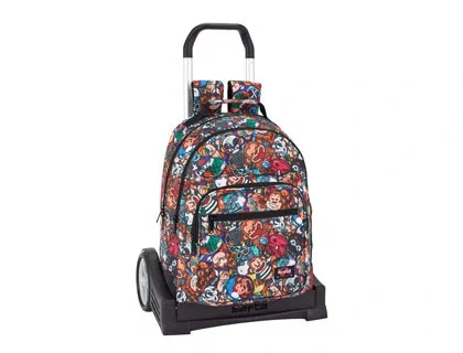 Safta Cartera escolar Blackfit8 Monkey con carro Safta Cartera escolar Blackfit8 Monkey con carro
