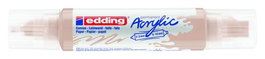 Marcador Acrylic Edding 5400 3D Doble Punta (2-3/5-10 Mm) Beige Calido (Set de 5)