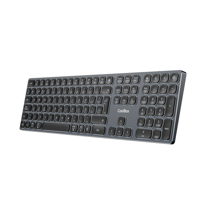 COOLBOX Moonlight Key B431 Teclado Inalámbrico Retroiluminado Negro