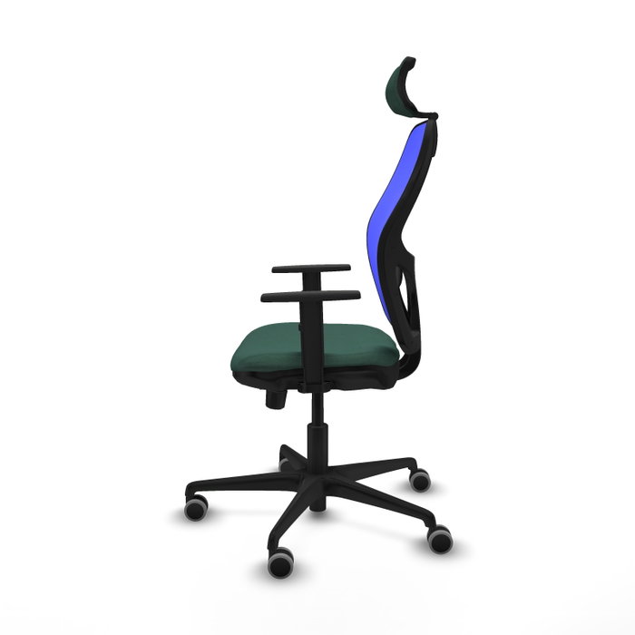 PIQUERAS Y CRESPO Silla de oficina Jorquera con mecanismo Sincro/Traslack Verde botella y Azul PIQUERAS Y CRESPO Silla de oficina Jorquera con mecanismo Sincro/Traslack Verde botella y Azul