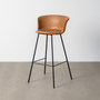 Taburete Camel Metal / Simil Piel 44,50 X 48,50 X 93,50 cm (Set de 2)