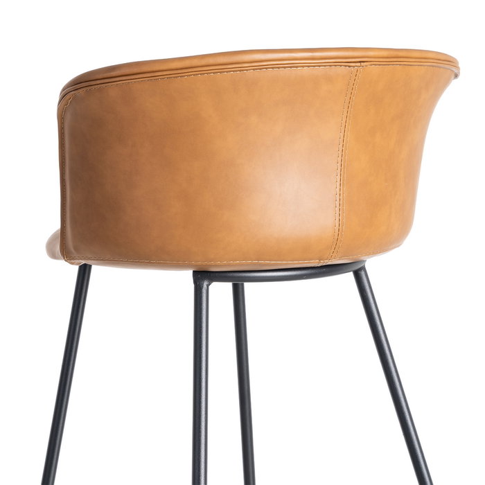 Taburete Camel Metal / Simil Piel 44,50 X 48,50 X 93,50 cm (Set de 2) Taburete Camel Metal / Simil Piel 44,50 X 48,50 X 93,50 cm (Set de 2)