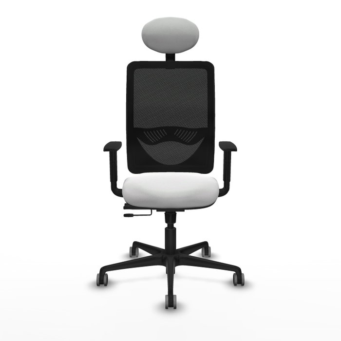 PIQUERAS Y CRESPO Silla de oficina Zulema con mecanismo Sincro/Traslack Blanco/Negro