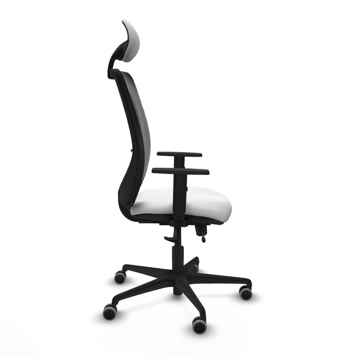 PIQUERAS Y CRESPO Silla de oficina Zulema con mecanismo Sincro/Traslack Blanco/Negro