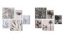 DKD Home Decor Set de 5 Cuadros sobre Lienzo MDF 25x2,5x25 cm Surtido de 2