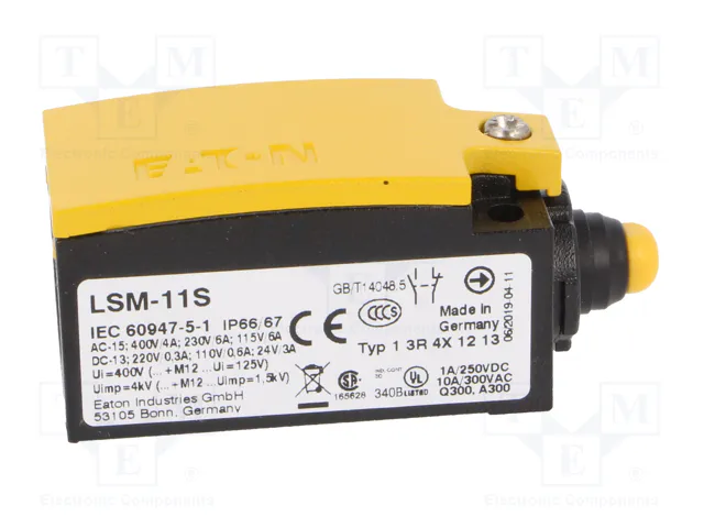 EATON ELECTRIC LSM-11S Interruptor de fin de carrera con espárrago de Ø8,2mm EATON ELECTRIC LSM-11S Interruptor de fin de carrera con espárrago de Ø8,2mm