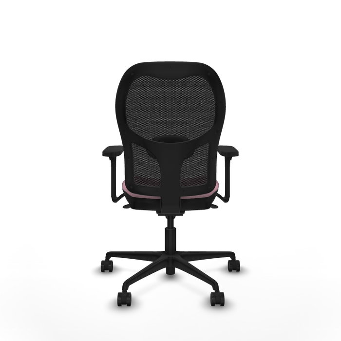 PIQUERAS Y CRESPO Silla de oficina Jorquera Rosa y Negro
