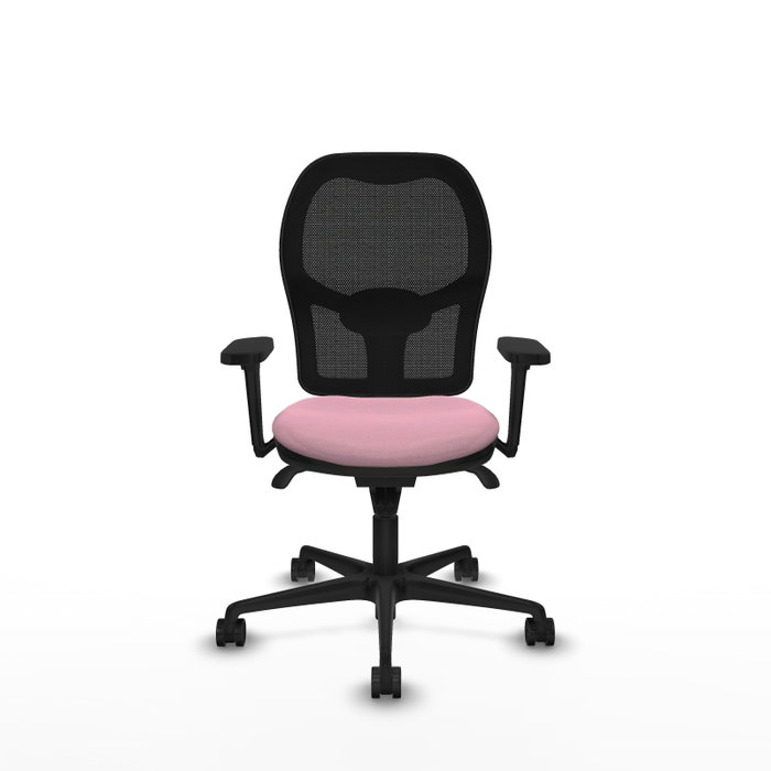 PIQUERAS Y CRESPO Silla de oficina Jorquera Rosa y Negro