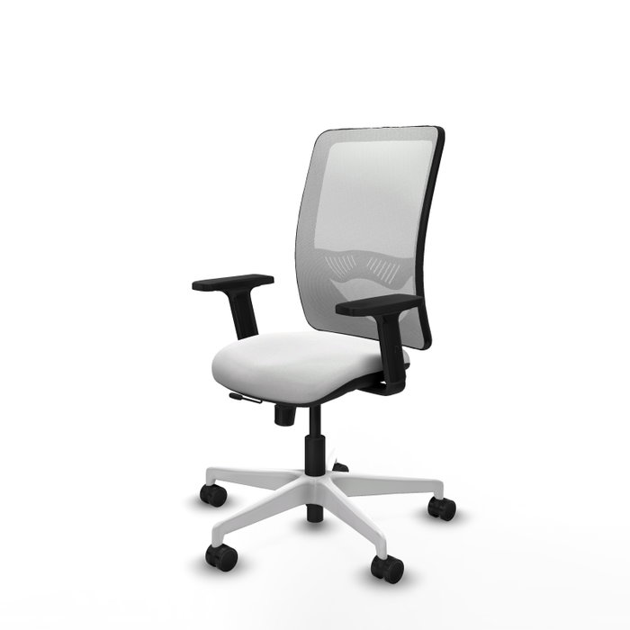 PIQUERAS Y CRESPO Silla de oficina Zulema Blanca con Mecanismo Sincro/Traslack