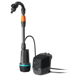 Gardena Bomba de Batería para Barriles de Lluvia 2600 Comfort 18V con Batería y Cargador, Negro/Gris