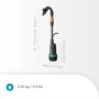 Gardena Bomba de Batería para Barriles de Lluvia 2600 Comfort 18V con Batería y Cargador, Negro/Gris