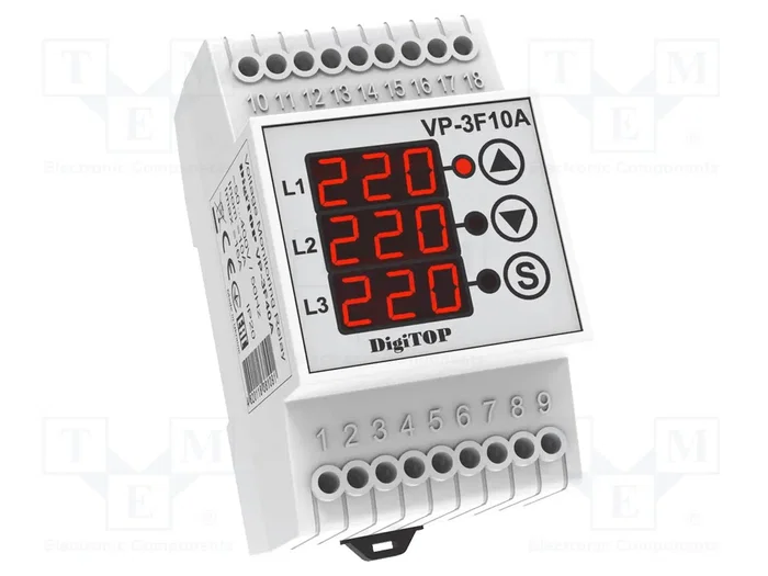 DIGITOP ELECTRIC Relé de monitorización de tensión VP 400VAC DIGITOP ELECTRIC Relé de monitorización de tensión VP 400VAC