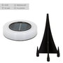 Aktive Tech Pack de 4 focos solares LED luz blanca con baliza