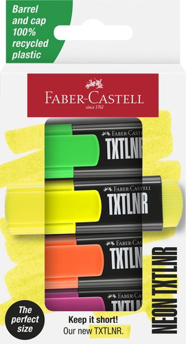 Faber-Castell Rotulador Neon TXT LNR Fluorescente Colores Surtidos Faber-Castell Rotulador Neon TXT LNR Fluorescente Colores Surtidos